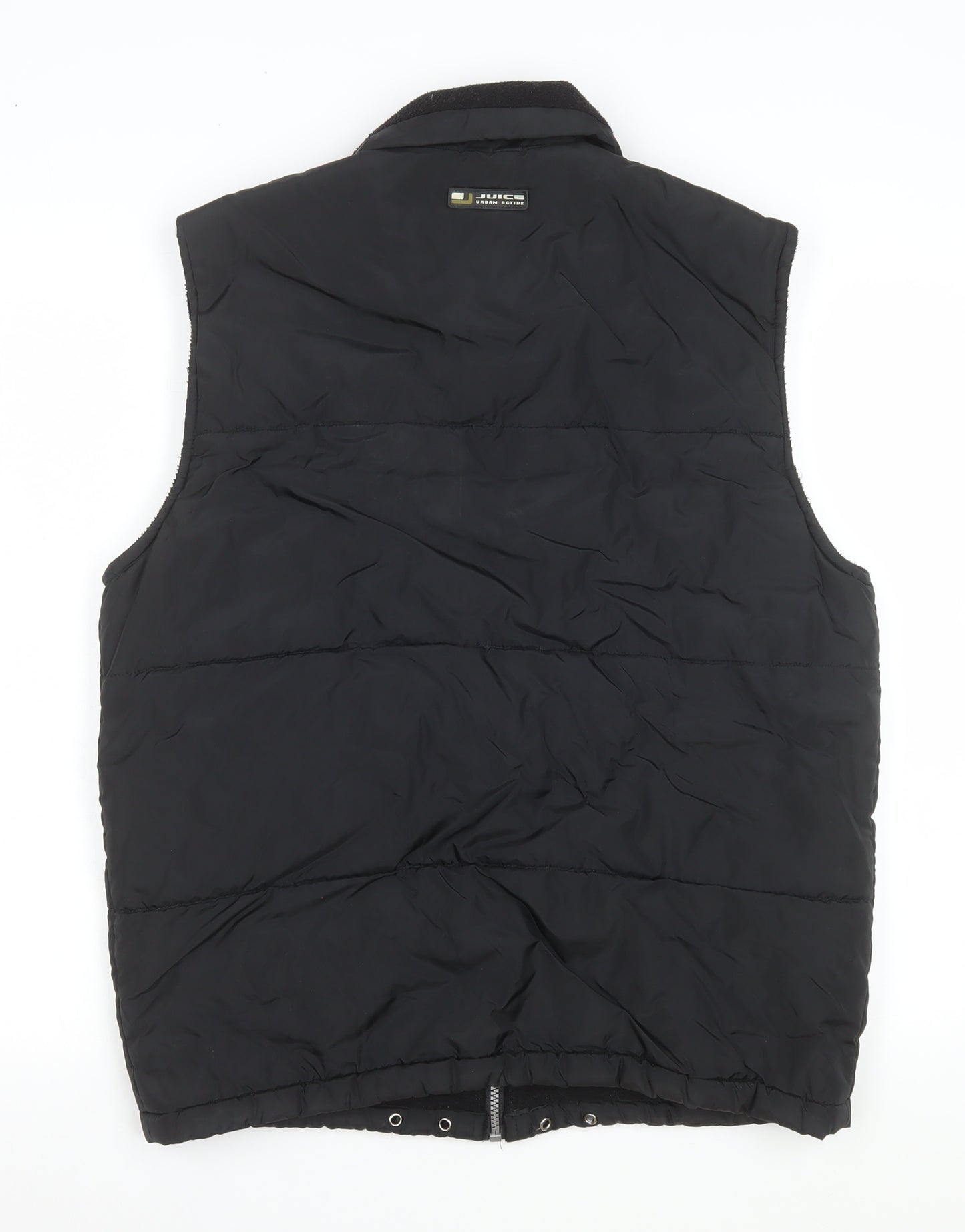 Juice Mens Black L Polyester Full Zip Bodywarmer Waistcoat