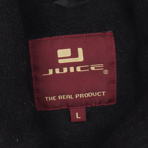 Juice Mens Black L Polyester Full Zip Bodywarmer Waistcoat