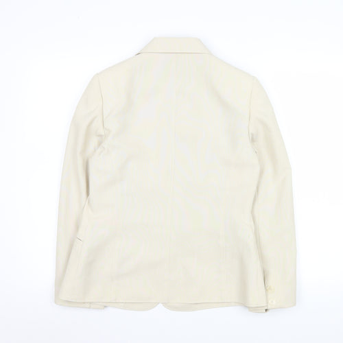 BHS Classics Women's Beige Tailored Single-Breasted Blazer Size 10
