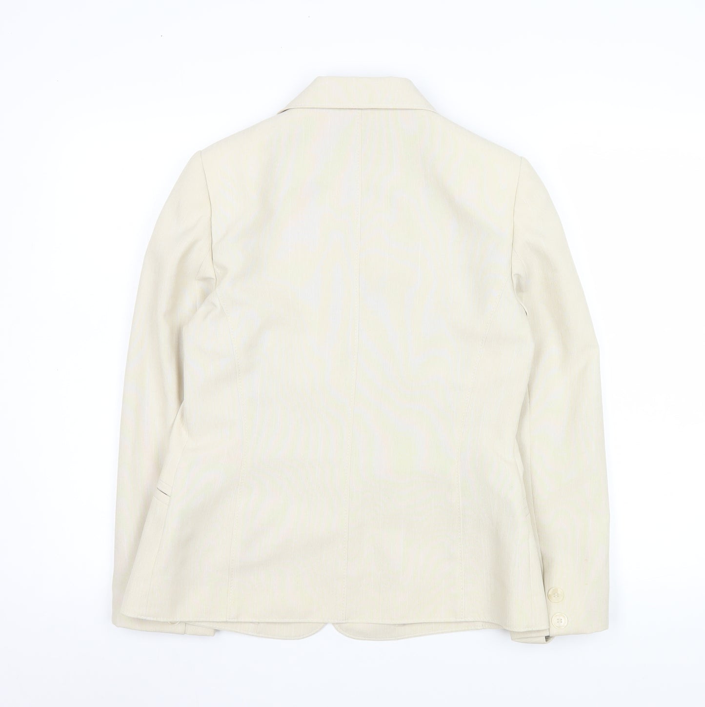 BHS Classics Women's Beige Tailored Single-Breasted Blazer Size 10
