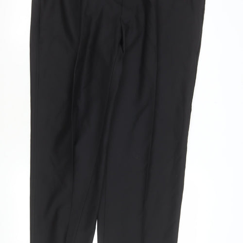 Marks and Spencer Mens Black 40W 33L Wool Blend Formal Trousers