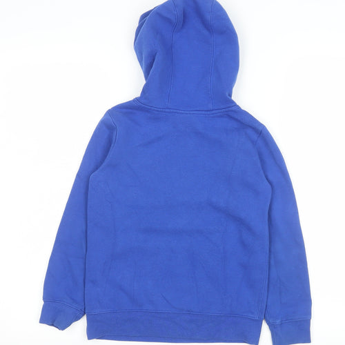 Nike Boys Blue Pullover Hoodie 6-7 Years Fleece Logo Sweatshirt