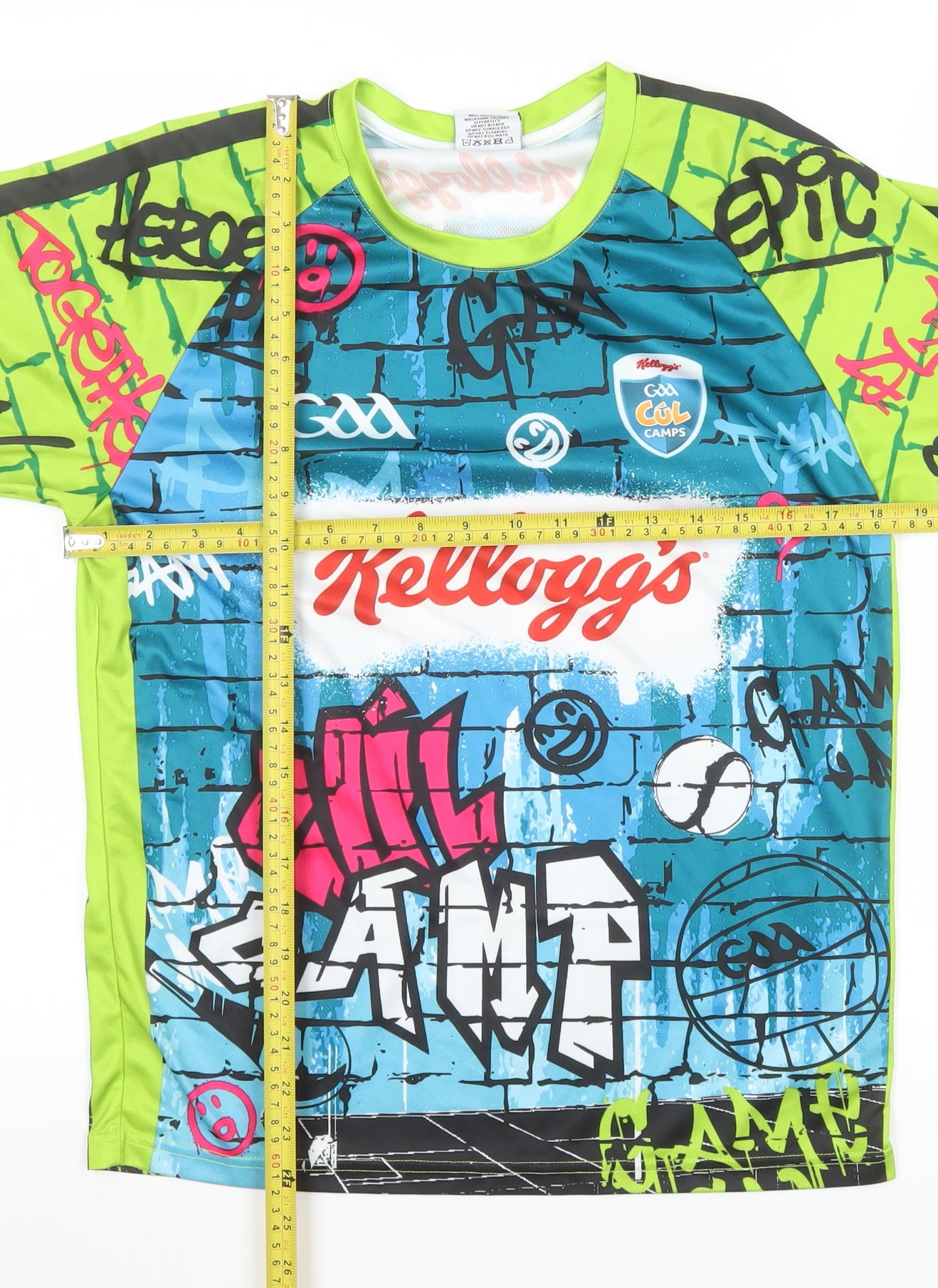 Masita Men's Multicoloured XS Kellogg’s Cool Camp Graphic Sports T-Shirt