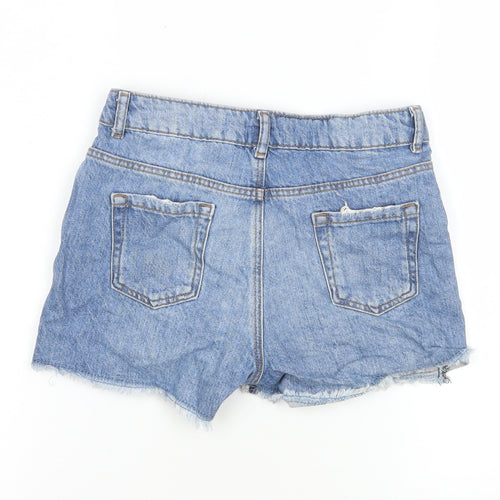 Denim Co. Teens Blue Rhinestone Cut-Off Denim Shorts Size 11 Slim