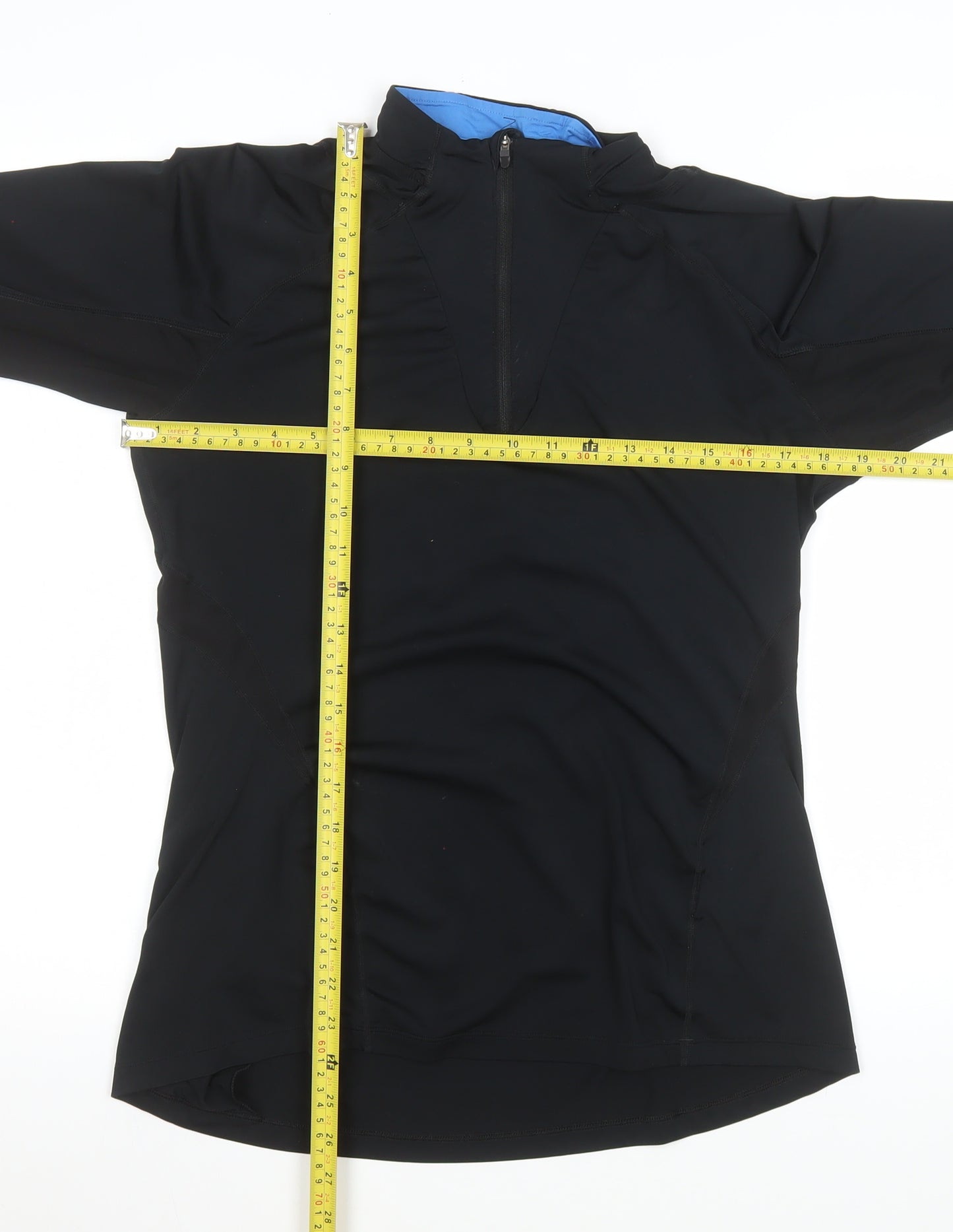 Asics Women's Black Long Sleeve 1/4 Zip Pullover Sweatshirt size S