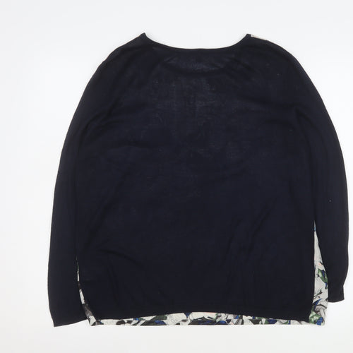 Warehouse Womens Multicoloured Floral Long Sleeve Blouse Size L