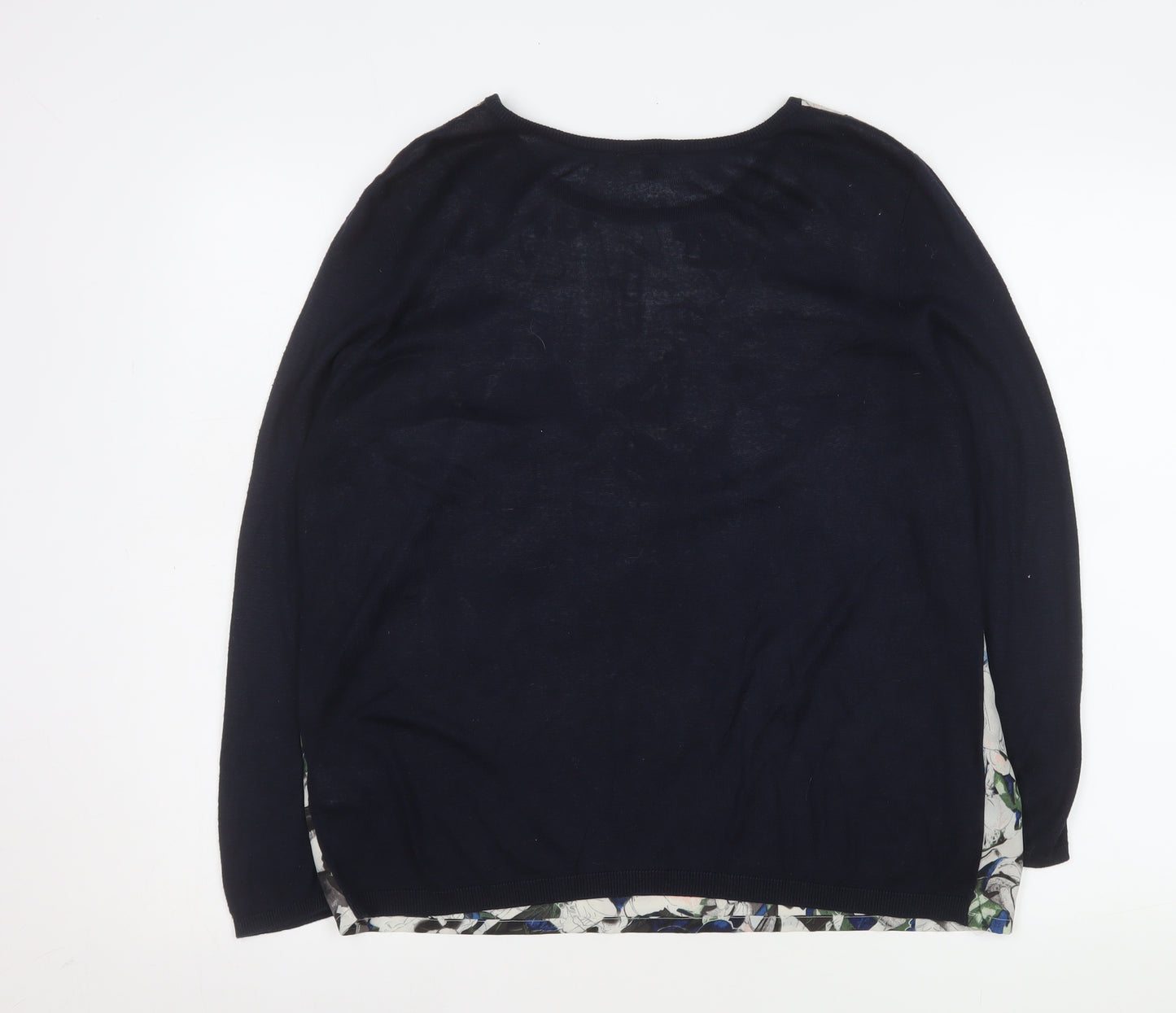 Warehouse Womens Multicoloured Floral Long Sleeve Blouse Size L
