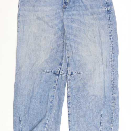 ZARA Women’s Blue High Rise Wide-Leg Jeans Size 6