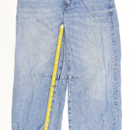 ZARA Women’s Blue High Rise Wide-Leg Jeans Size 6