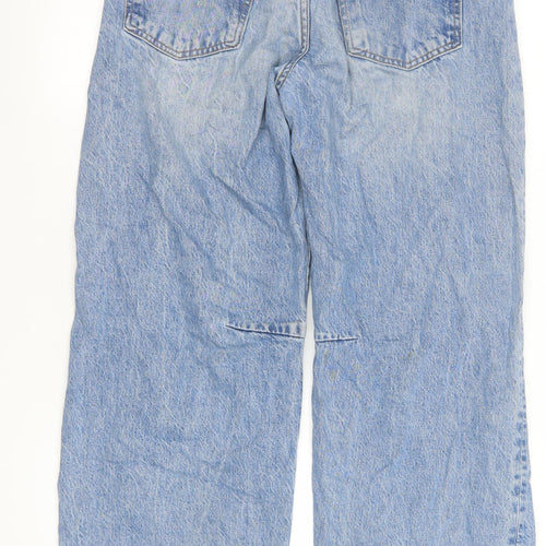 ZARA Women’s Blue High Rise Wide-Leg Jeans Size 6