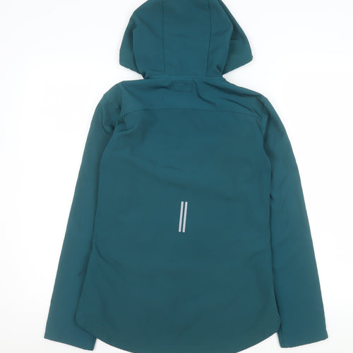Workout Women’s Green Size 6 Windbreaker Hooded Active Jacket
