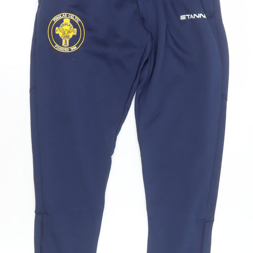 Stanno Teens Blue Track Pants Football Training Trousers Slim Fit Size 158