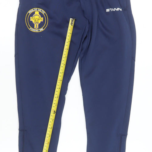 Stanno Teens Blue Track Pants Football Training Trousers Slim Fit Size 158
