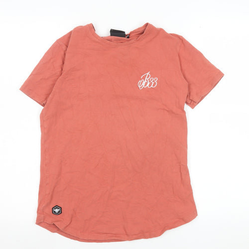 Bee Inspired Women's Orange Slim Fit Cotton T-Shirt S