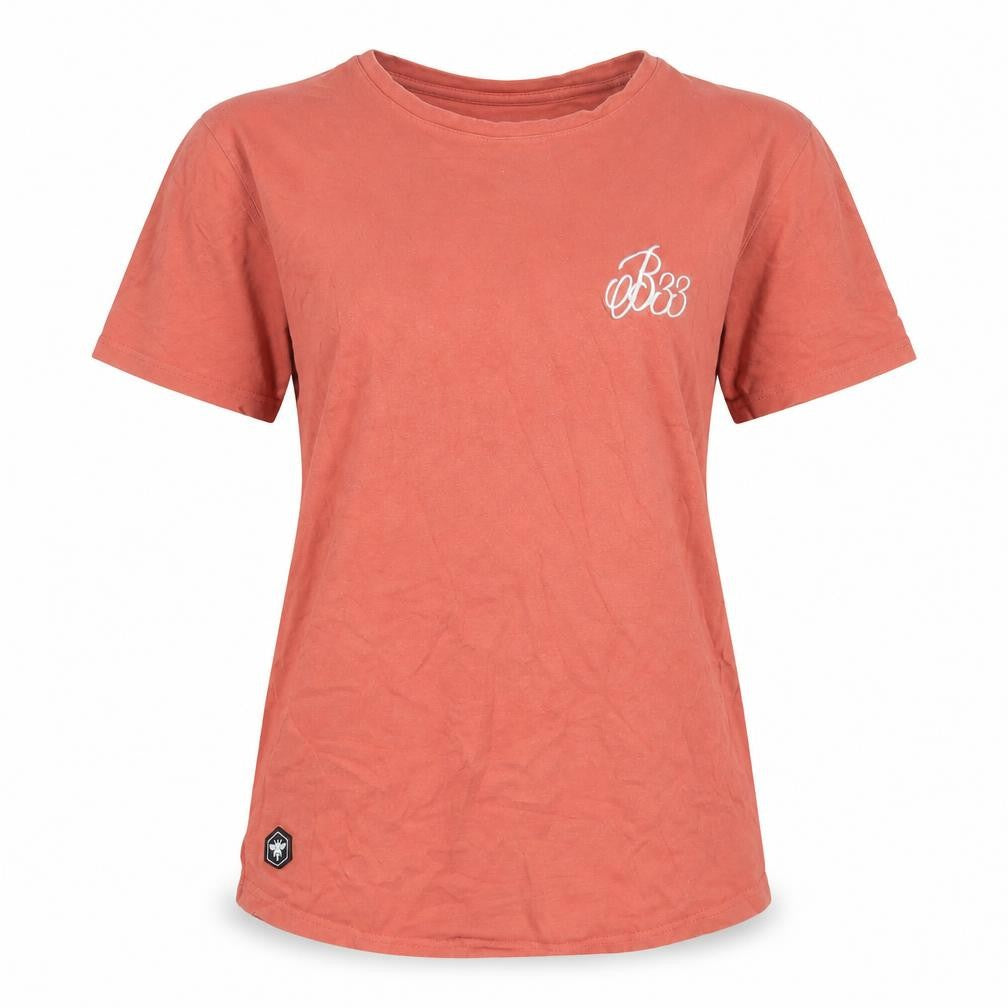 Bee Inspired Women's Orange Slim Fit Cotton T-Shirt S