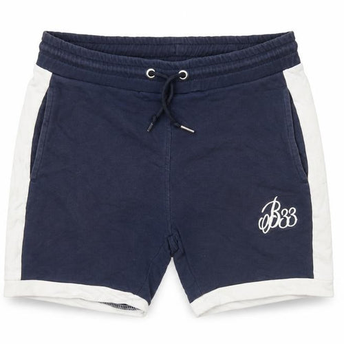 Bee Inspired Men's Blue Sweat Shorts Size S Casual Logo Embroidered
