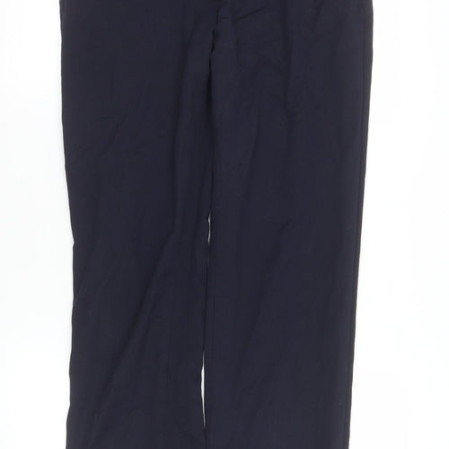 Brook Taverner Men's Blue Regular Fit Dress Trousers 12L
