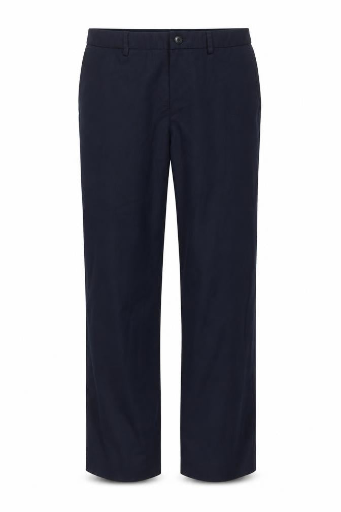 Brook Taverner Men's Blue Regular Fit Dress Trousers 12L