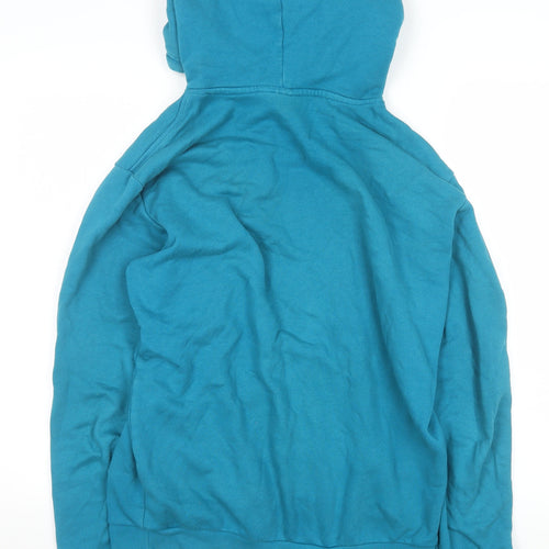 Adidas Men Blue Pullover Hoodie Medium Regular Fit Sportswear