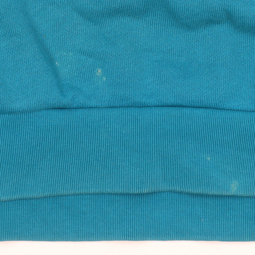 Adidas Men Blue Pullover Hoodie Medium Regular Fit Sportswear