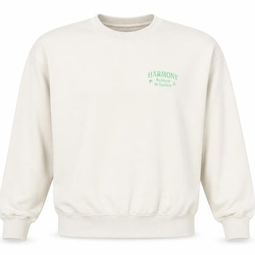 ONLY & SONS Men's Beige Graphic Sweatshirt M Fleece Crew Neck