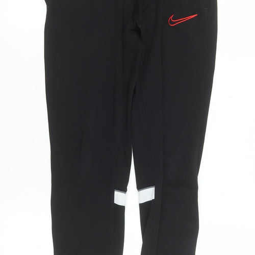Nike Men’s Black Dri-Fit Track Pants M Slim Tapered Athletic Trousers