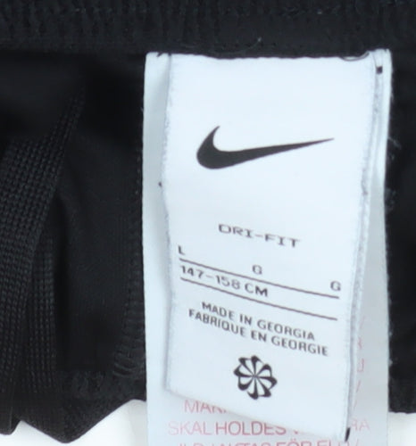 Nike Men’s Black Dri-Fit Track Pants M Slim Tapered Athletic Trousers