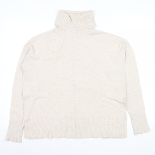 Dunnes Stores Women Beige Roll Neck Jumper Size S