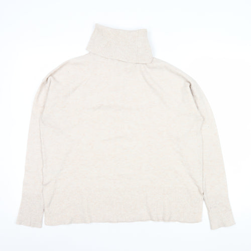 Dunnes Stores Women Beige Roll Neck Jumper Size S