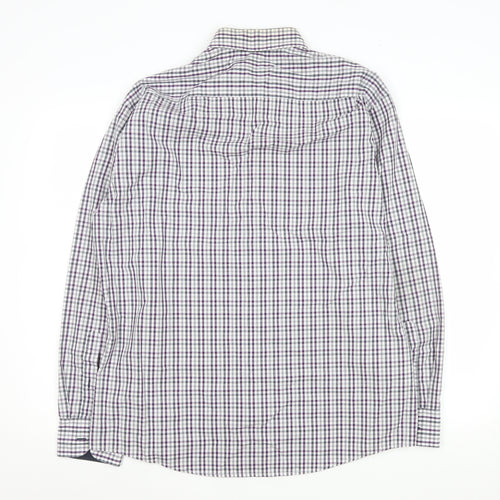 Redmond Men's Multicoloured Check Long Sleeve Non-Iron Cotton Shirt L