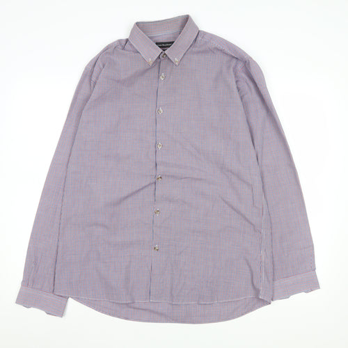 Cedar Wood State Men's Multicoloured 16.5 Slim Fit Check Formal Shirt