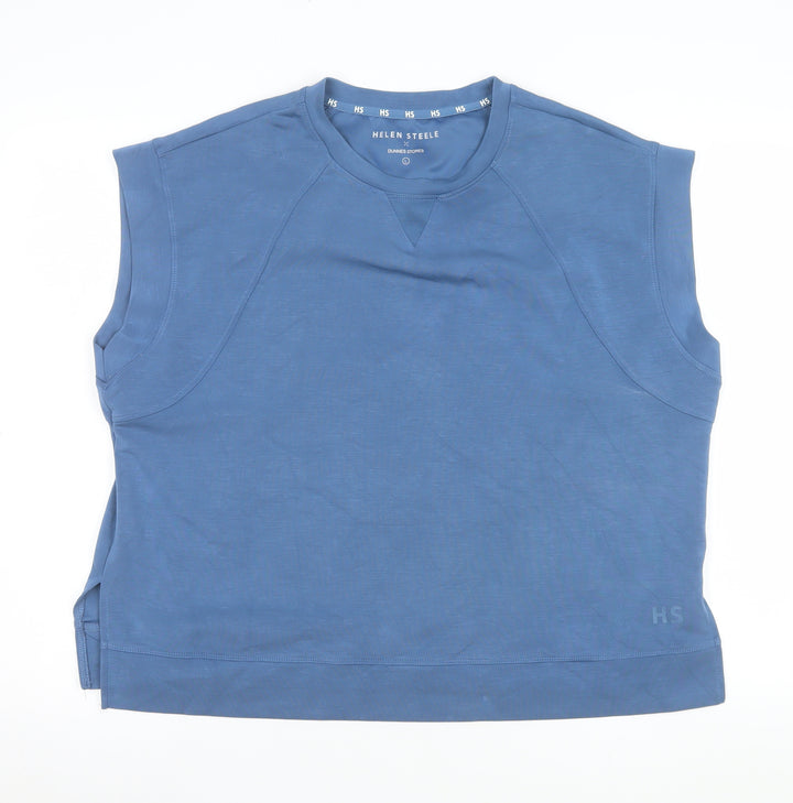 Helen Steele x Dunnes Stores Blue Sleeveless Basic T-Shirt Women’s L