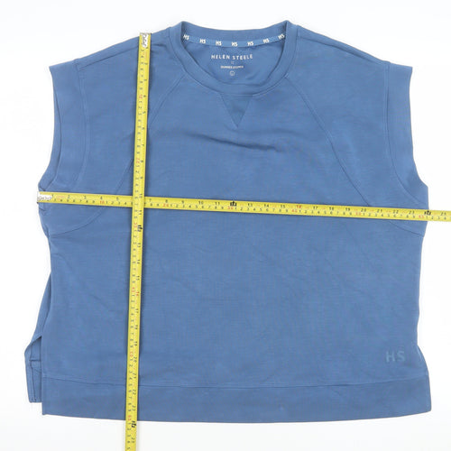 Helen Steele x Dunnes Stores Blue Sleeveless Basic T-Shirt Women’s L