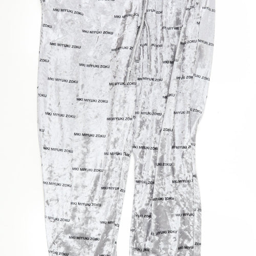 MKI Miyuki Zoku Grey Velour Jogger Sweatpants Women’s M
