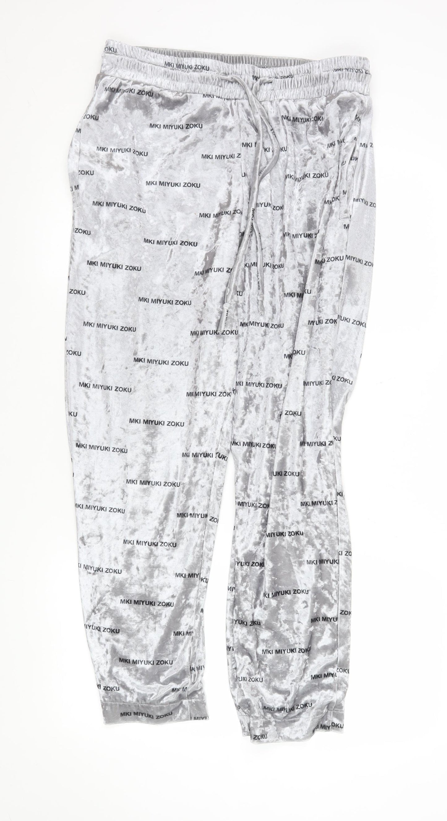 MKI Miyuki Zoku Grey Velour Jogger Sweatpants Women’s M