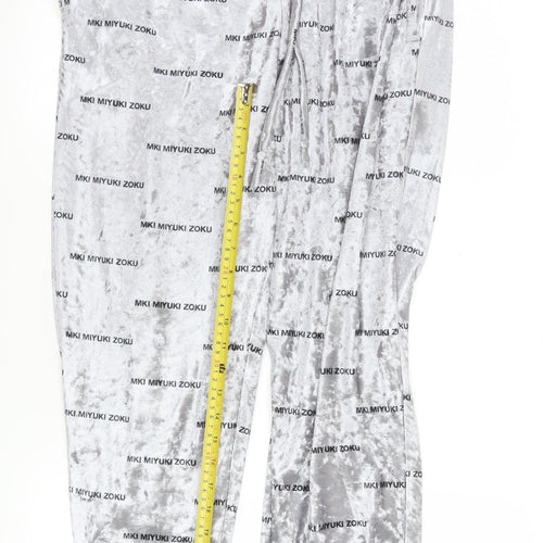 MKI Miyuki Zoku Grey Velour Jogger Sweatpants Women’s M