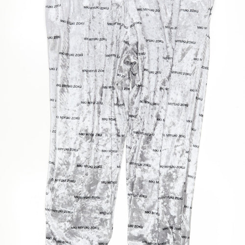 MKI Miyuki Zoku Grey Velour Jogger Sweatpants Women’s M