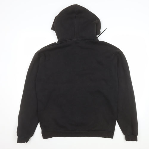 Black Squad Men's Black Pullover Hoodie Relaxed Fit M Streetwear