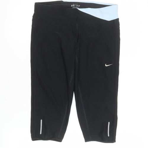 Nike Womens Black Dri-FIT Running Skort S Polyester Blend