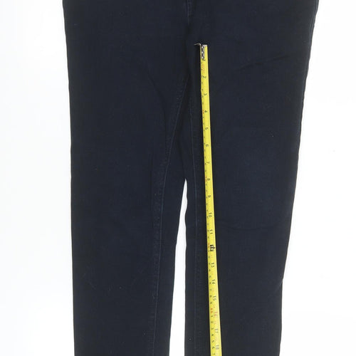Denim Co Women Black Skinny Jeans W30 L32 Cotton Elastane