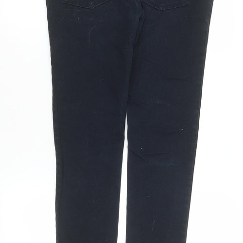 Denim Co Women Black Skinny Jeans W30 L32 Cotton Elastane