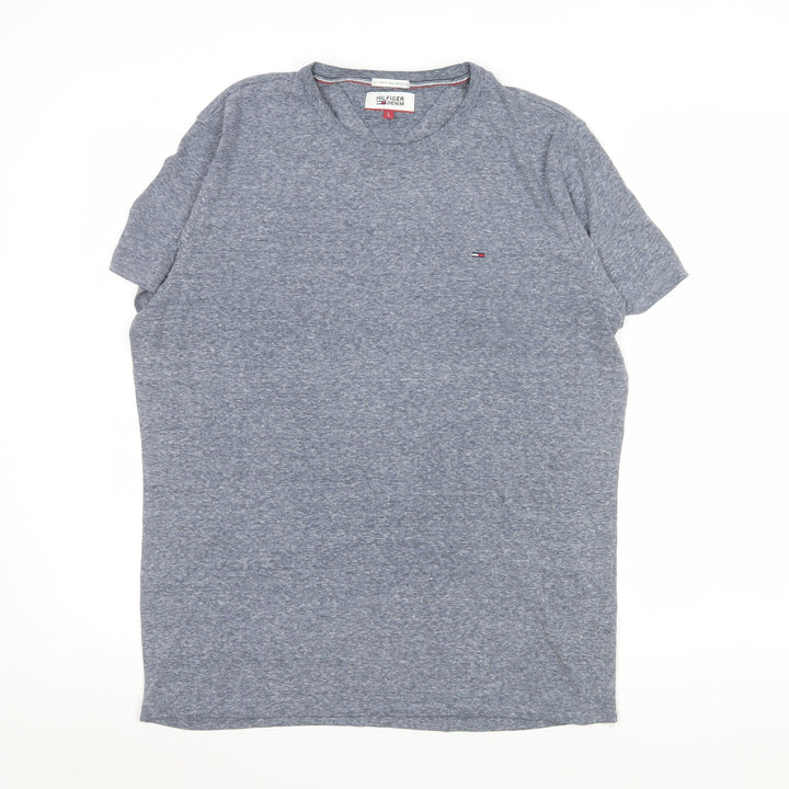 Tommy Hilfiger Blue Crew Neck Short Sleeve T-Shirt Size L