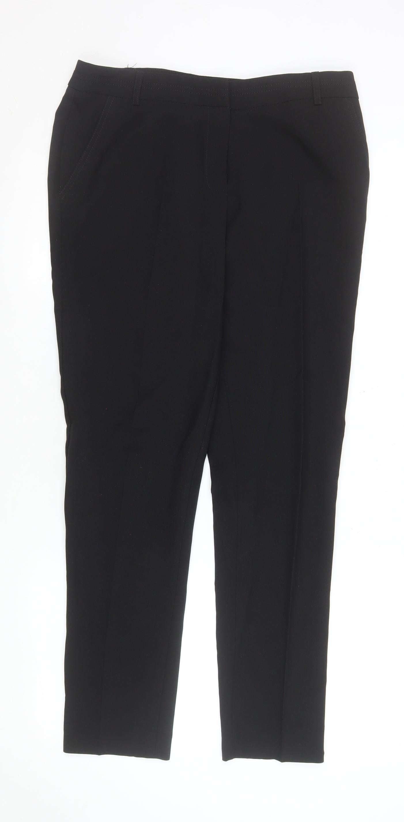 Primark Women’s Black Straight Leg Business Trousers Size 12