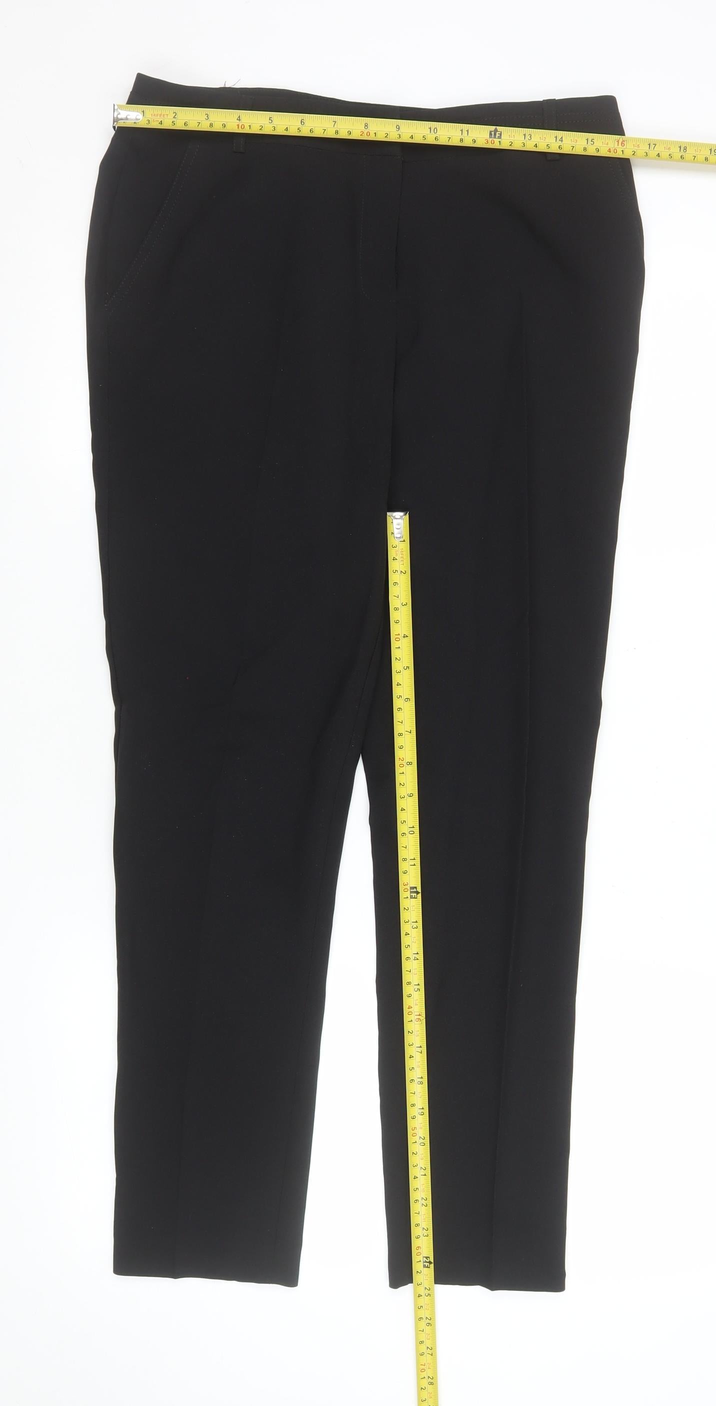 Primark Women’s Black Straight Leg Business Trousers Size 12