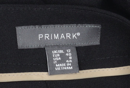 Primark Women’s Black Straight Leg Business Trousers Size 12