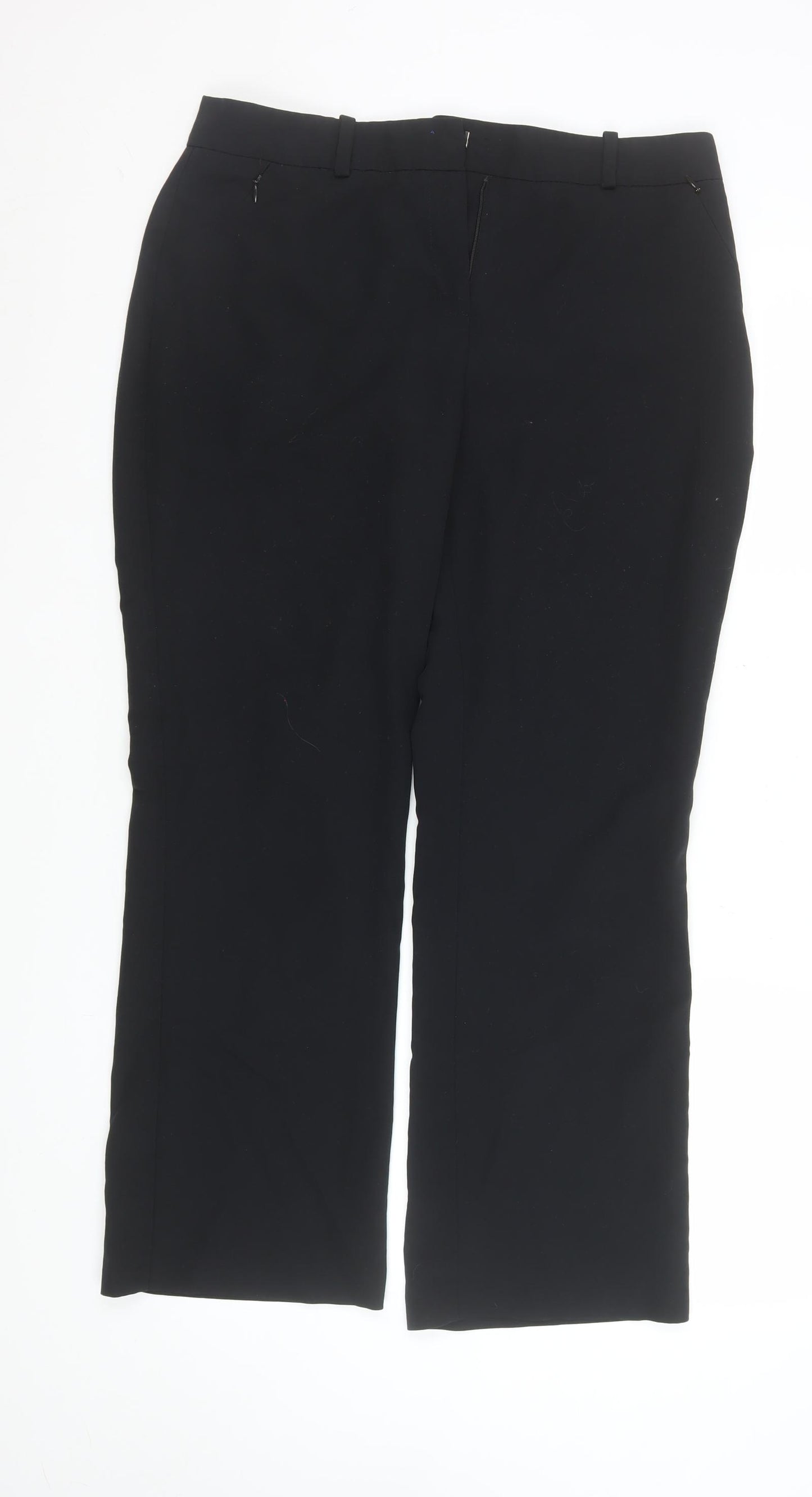 Dunnes Women's Black Size 12 Straight Leg Dress Pants