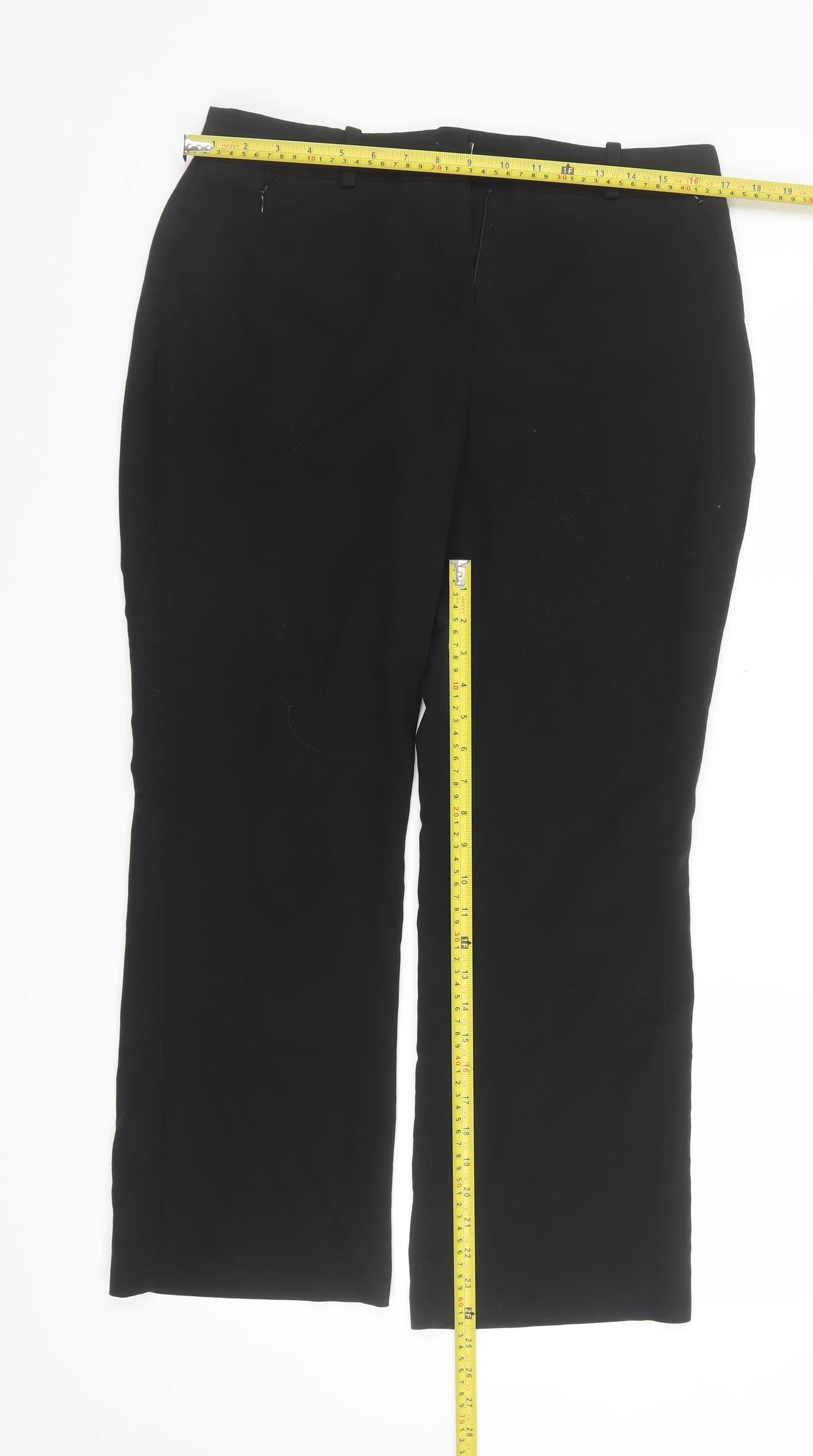 Dunnes Women's Black Size 12 Straight Leg Dress Pants