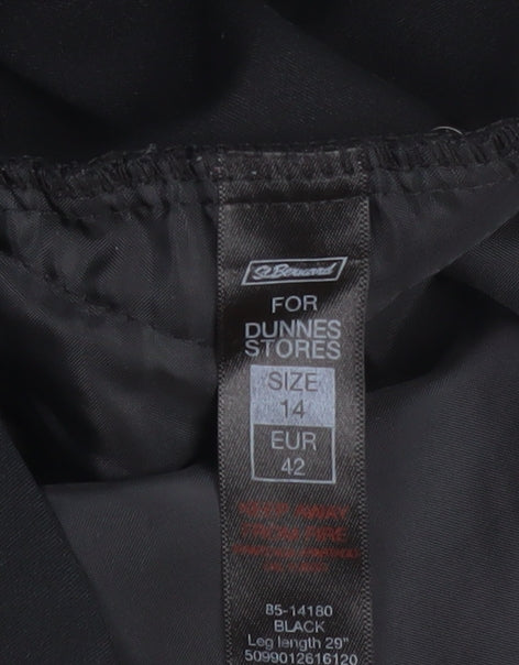 Dunnes Stores Women’s Black Size 14 Straight Leg Dress Pants
