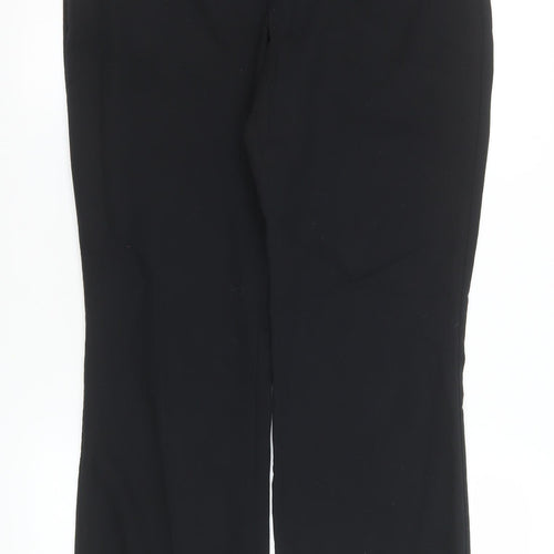 Dunnes Stores Women's Black Dress Pants Size 10 Straight Leg Work Trousers