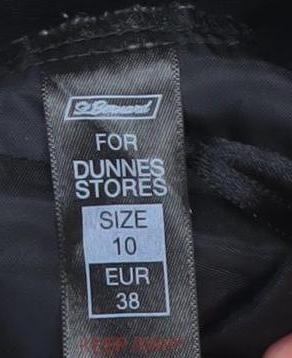 Dunnes Stores Women's Black Dress Pants Size 10 Straight Leg Work Trousers